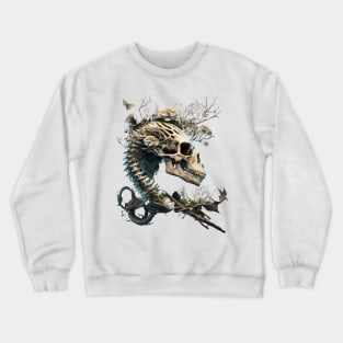 Dinosaur Skull Crewneck Sweatshirt